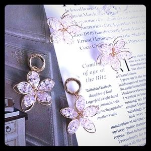 Sweet Crystal Flower Earrings